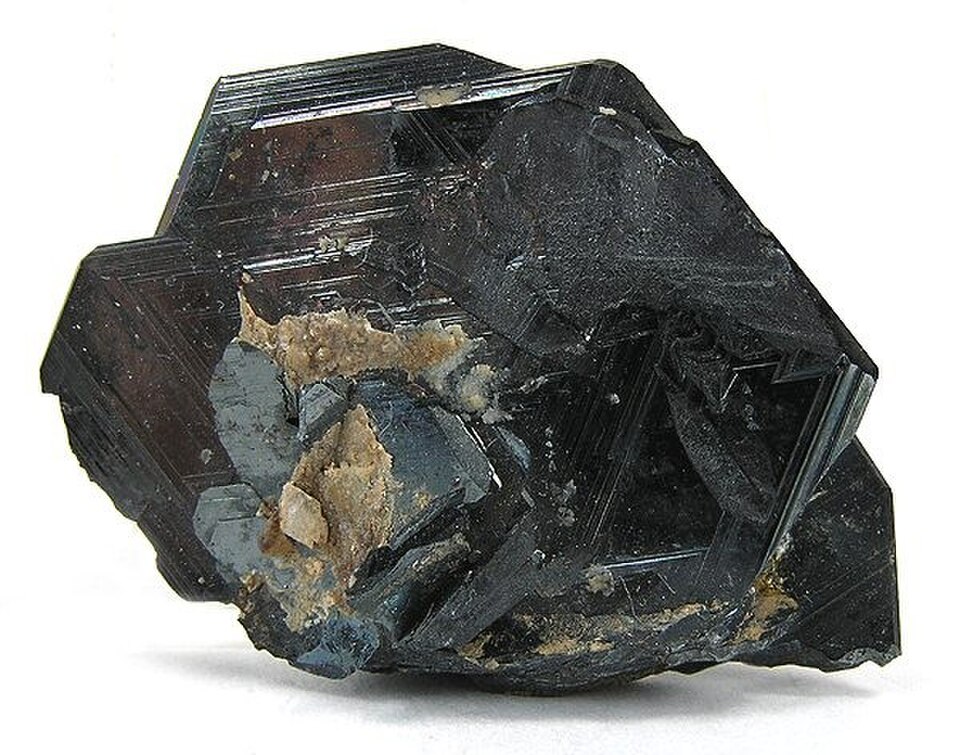 Rutile crystals in a hematite specimen